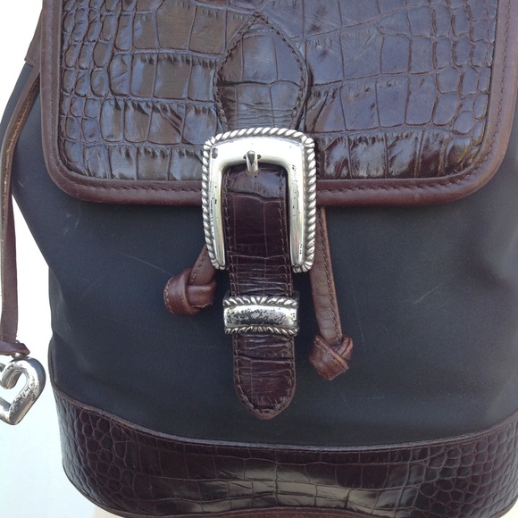 Vintage Brighton Sham Leather and Nylon Backpack main image 10